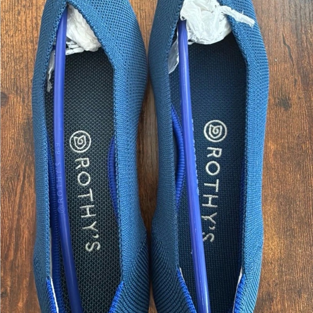 Rothy's Knit Ballet Flats in Deep Blue